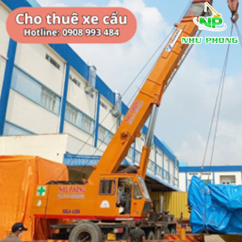 Cho thuê xe cẩu tại cụm KCN Bình Chuẩn giá tốt - uy tín